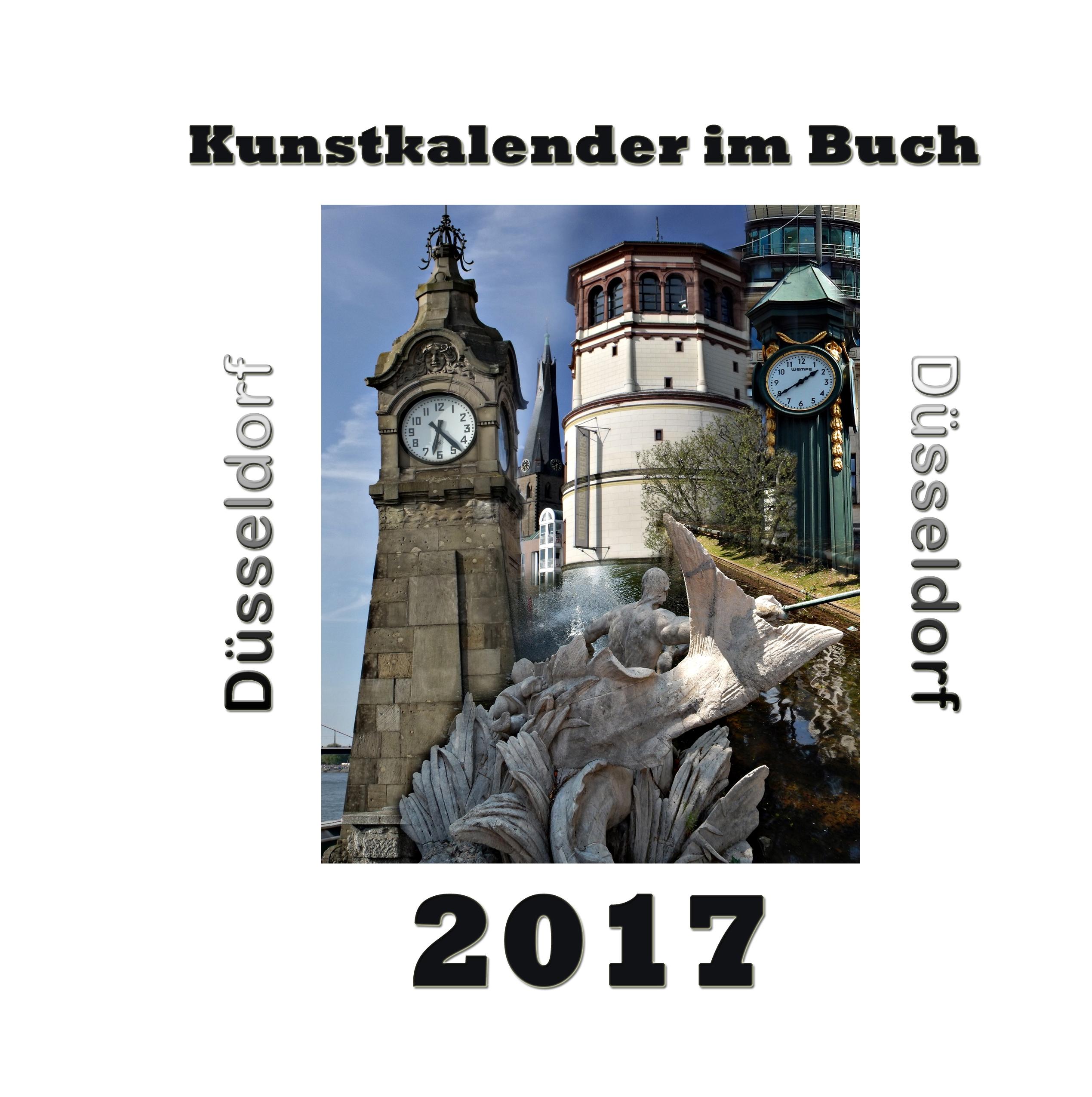 Vorderes Coverbild Kunstkalender im Buch - Düsseldorf 2017