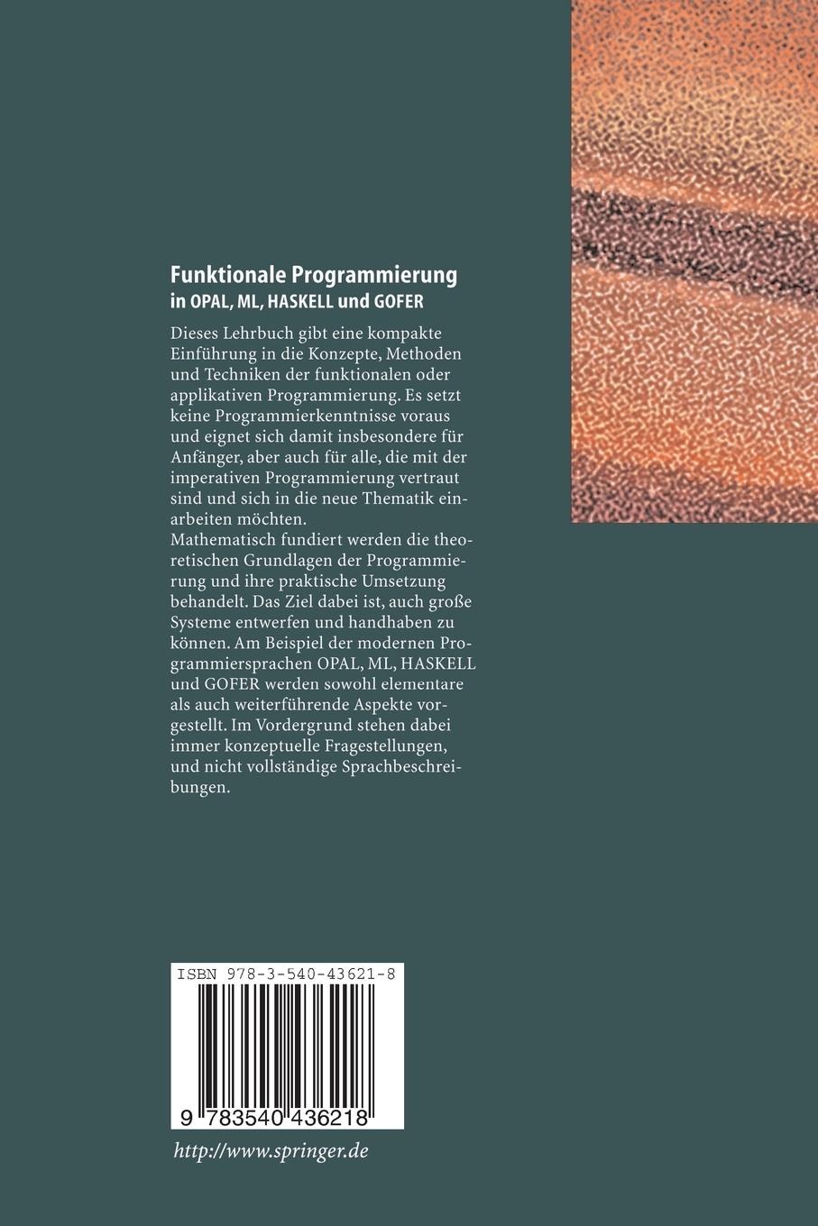 Rückseitencover Funktionale Programmierung