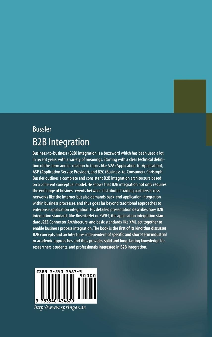 Rückseitencover B2B Integration