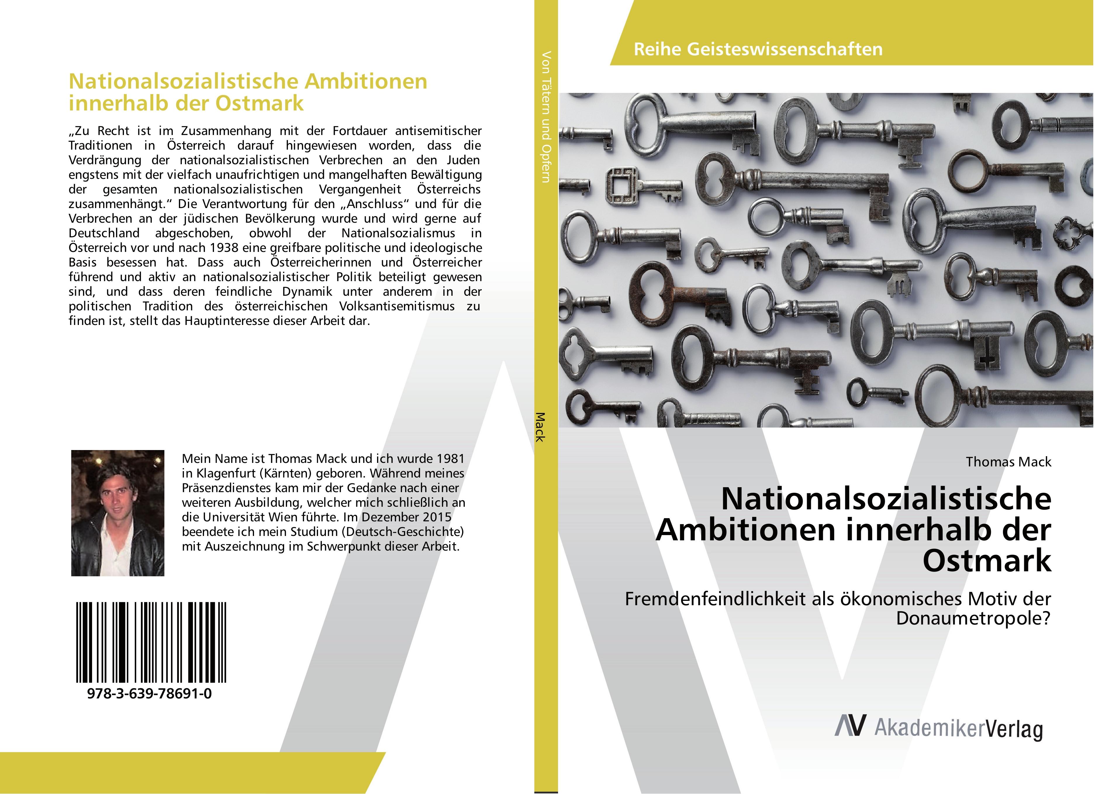 Vorderes Coverbild Nationalsozialistische Ambitionen innerhalb der Ostmark