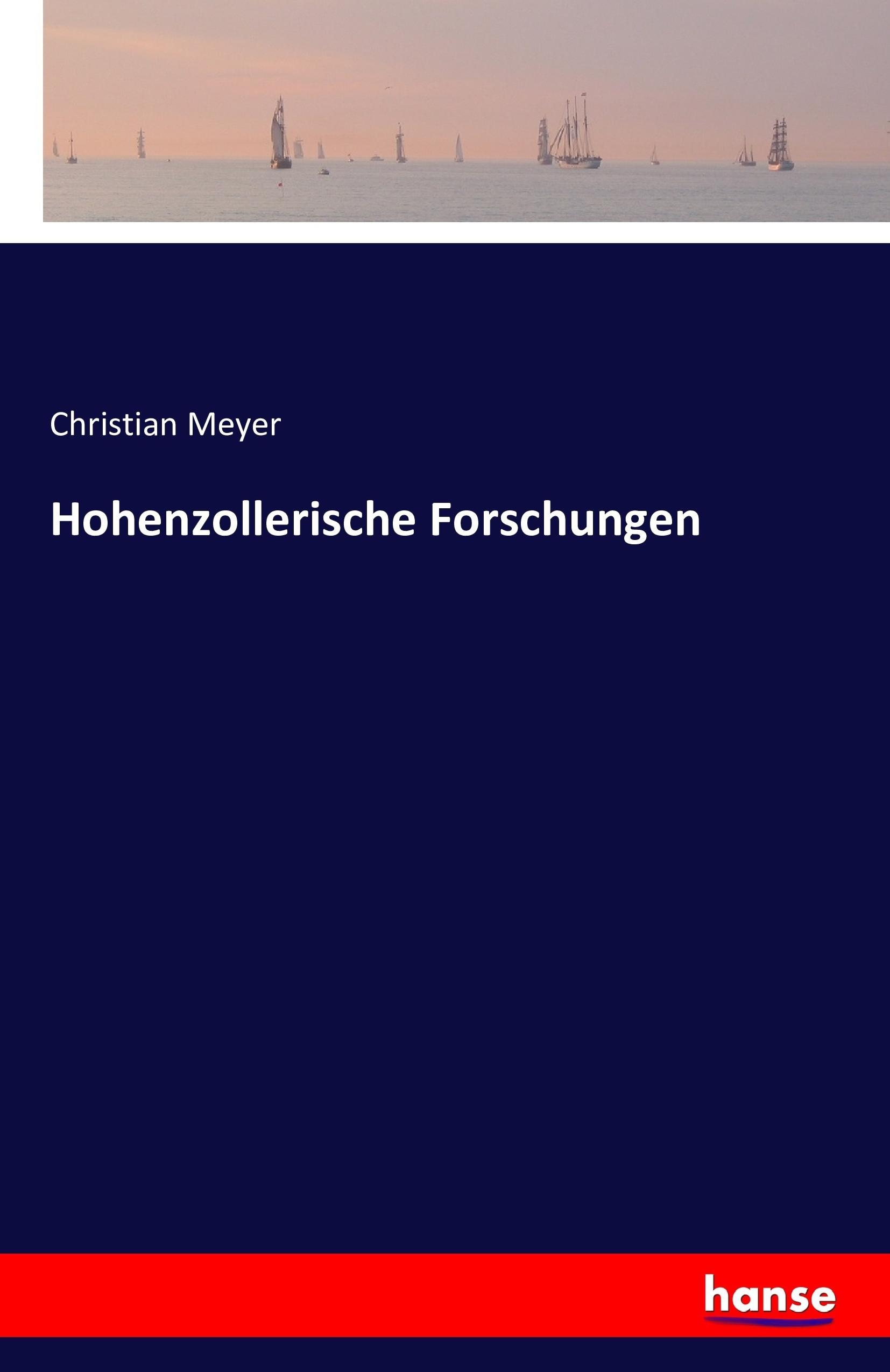 Vorderes Coverbild Hohenzollerische Forschungen