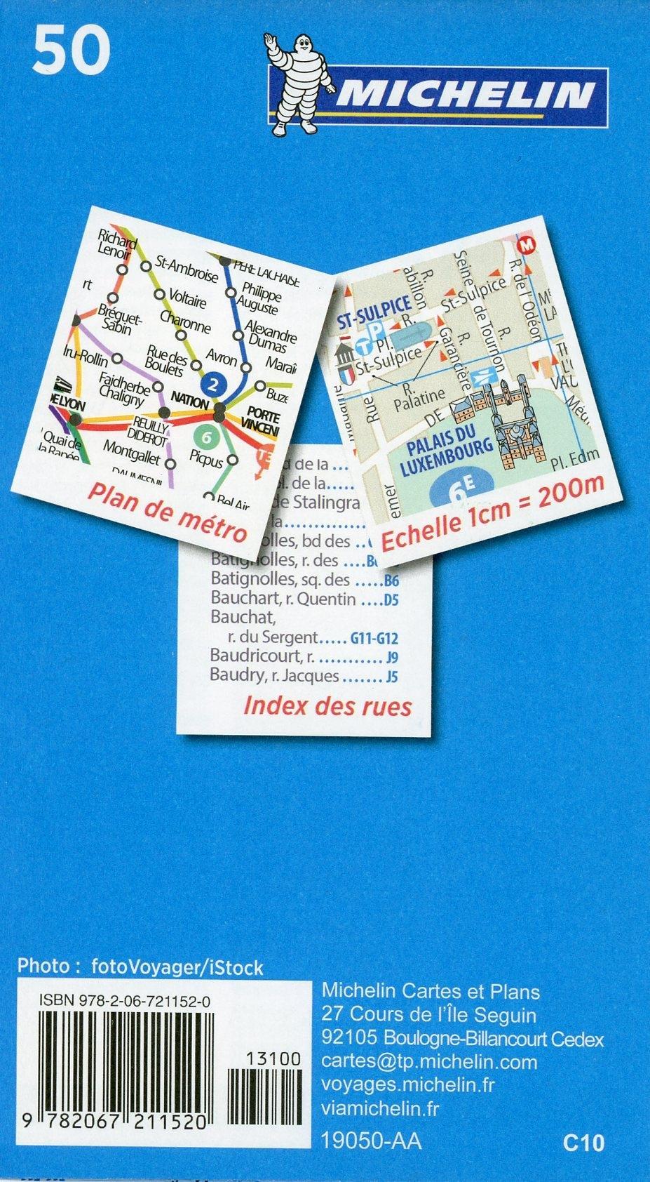 Beispielinhalt (Bild) Michelin Paris Pocket Plan