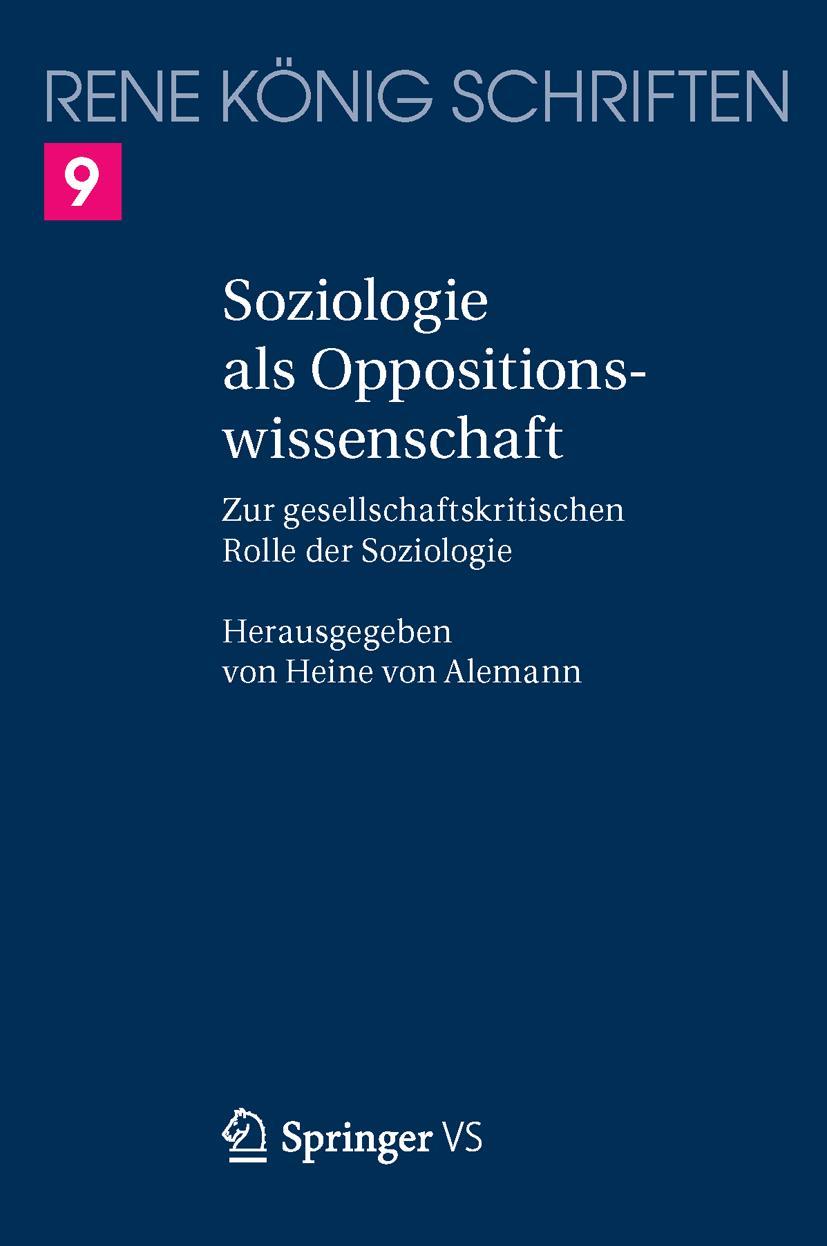 Vorderes Coverbild Soziologie als Oppositionswissenschaft