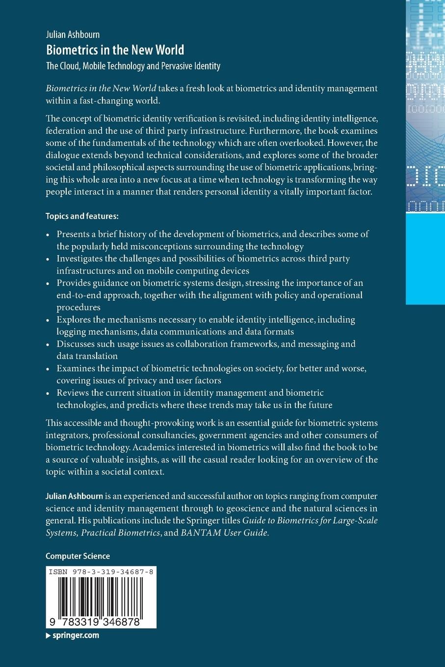 Rückseitencover Biometrics in the New World