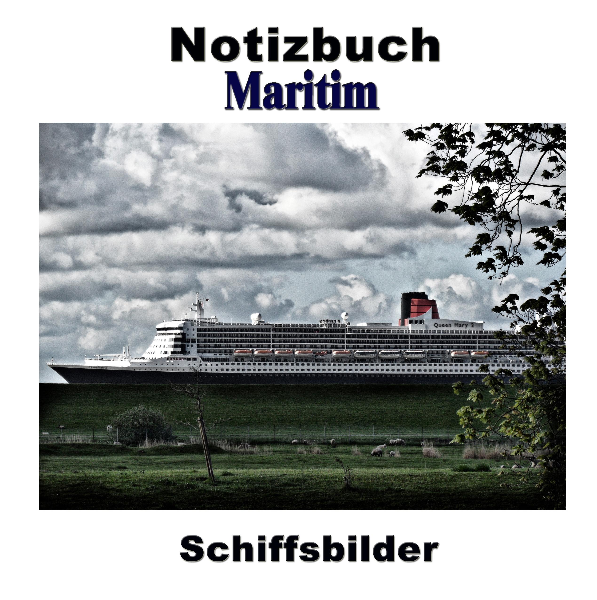 Vorderes Coverbild Notizbuch Maritim - Schiffsbilder