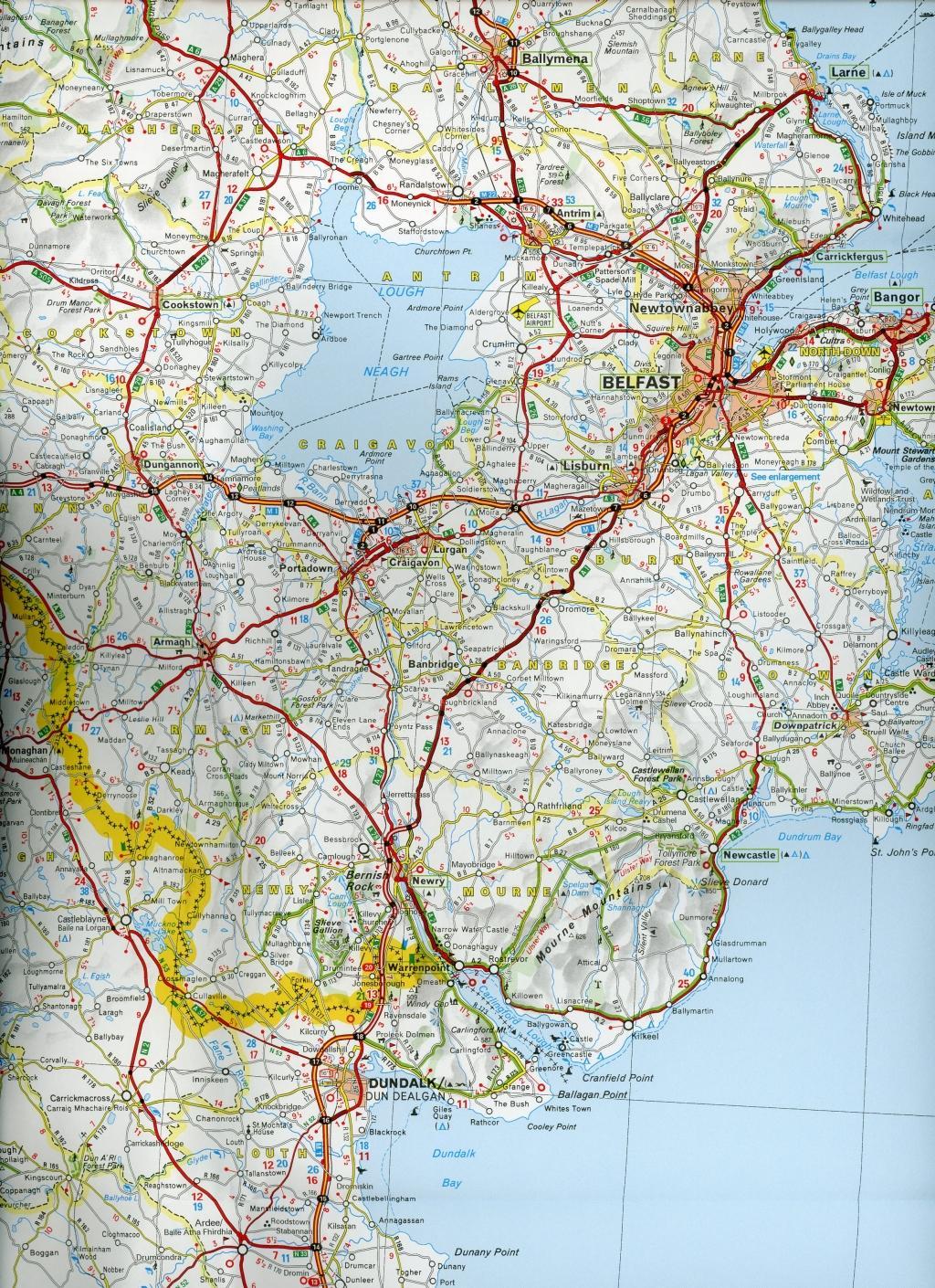 Beispielinhalt (Bild) Michelin Nationalkarte Irland 1 : 400 000