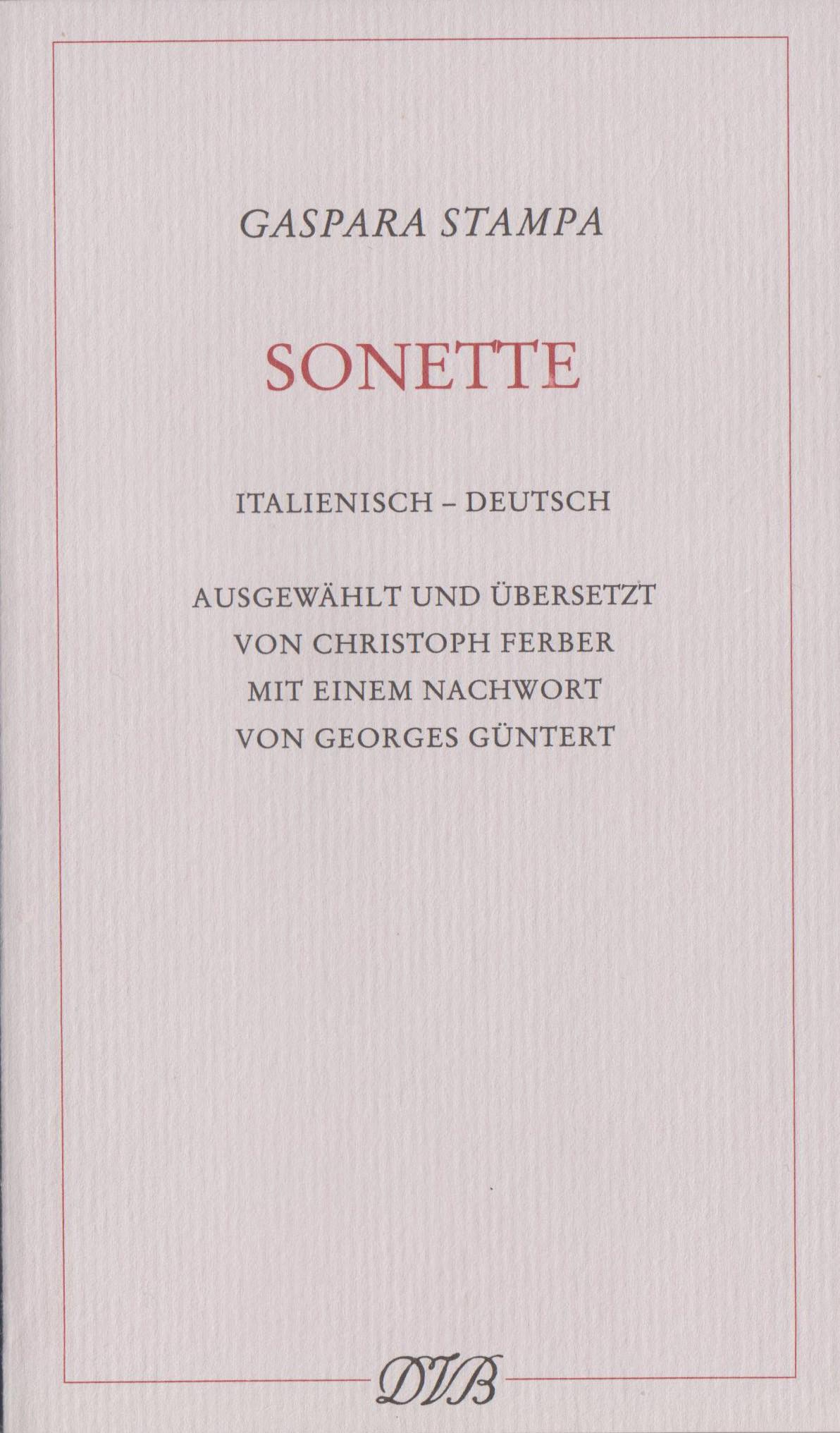 Vorderes Coverbild Sonette