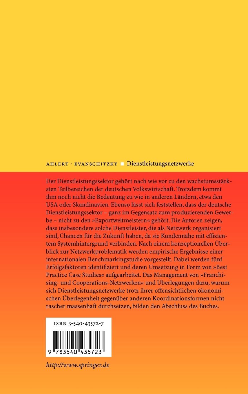 Rückseitencover Dienstleistungsnetzwerke