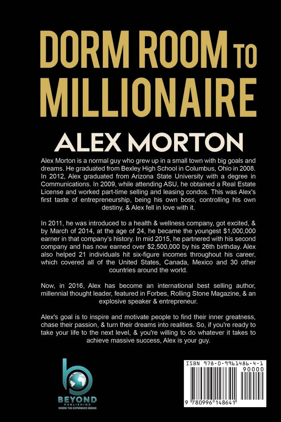 Rückseitencover Dorm Room to Millionaire