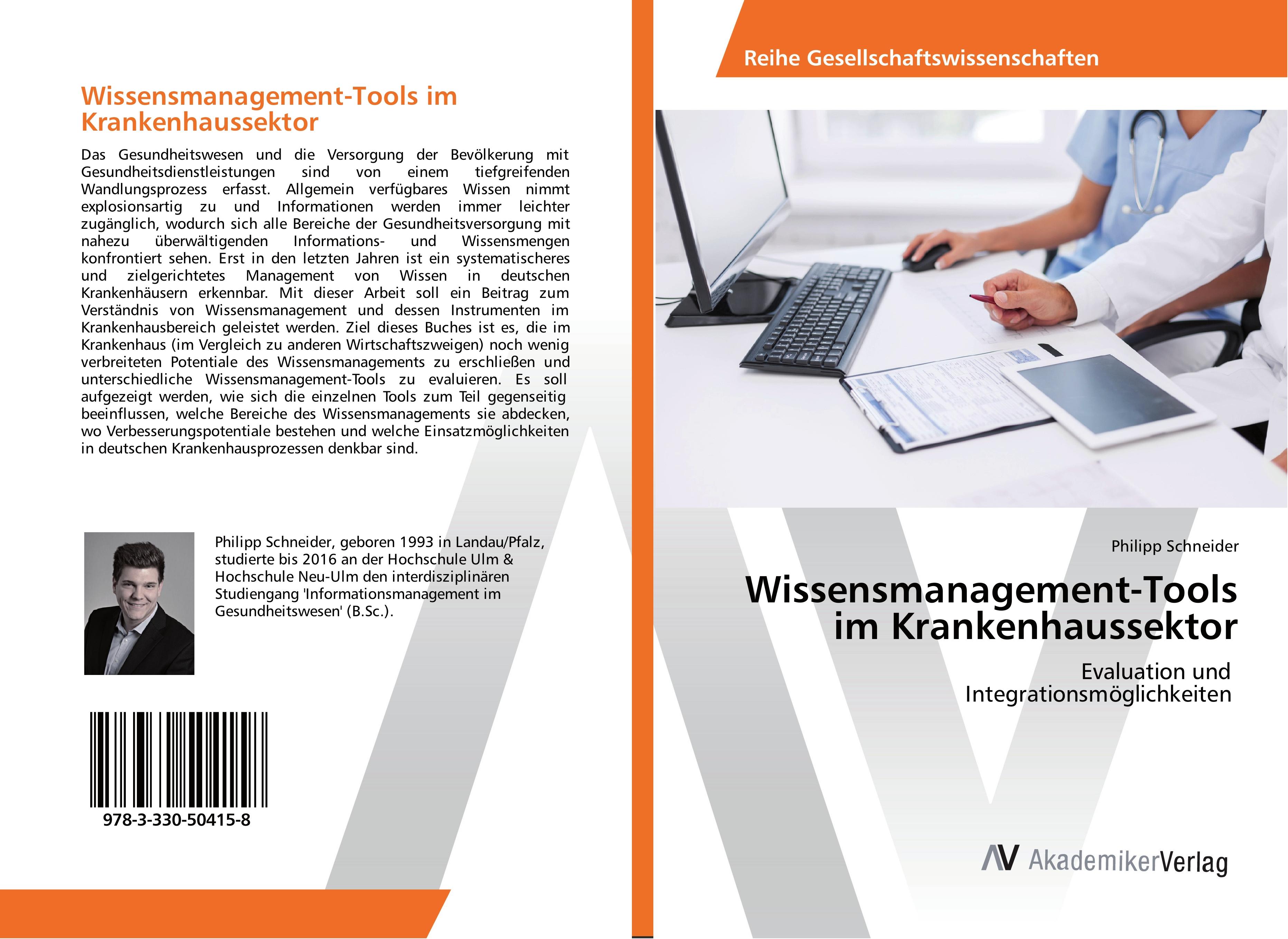 Vorderes Coverbild Wissensmanagement-Tools im Krankenhaussektor