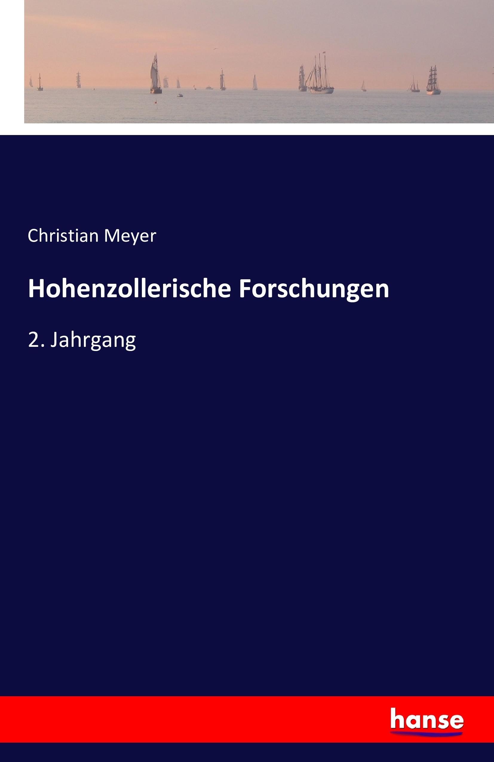 Vorderes Coverbild Hohenzollerische Forschungen