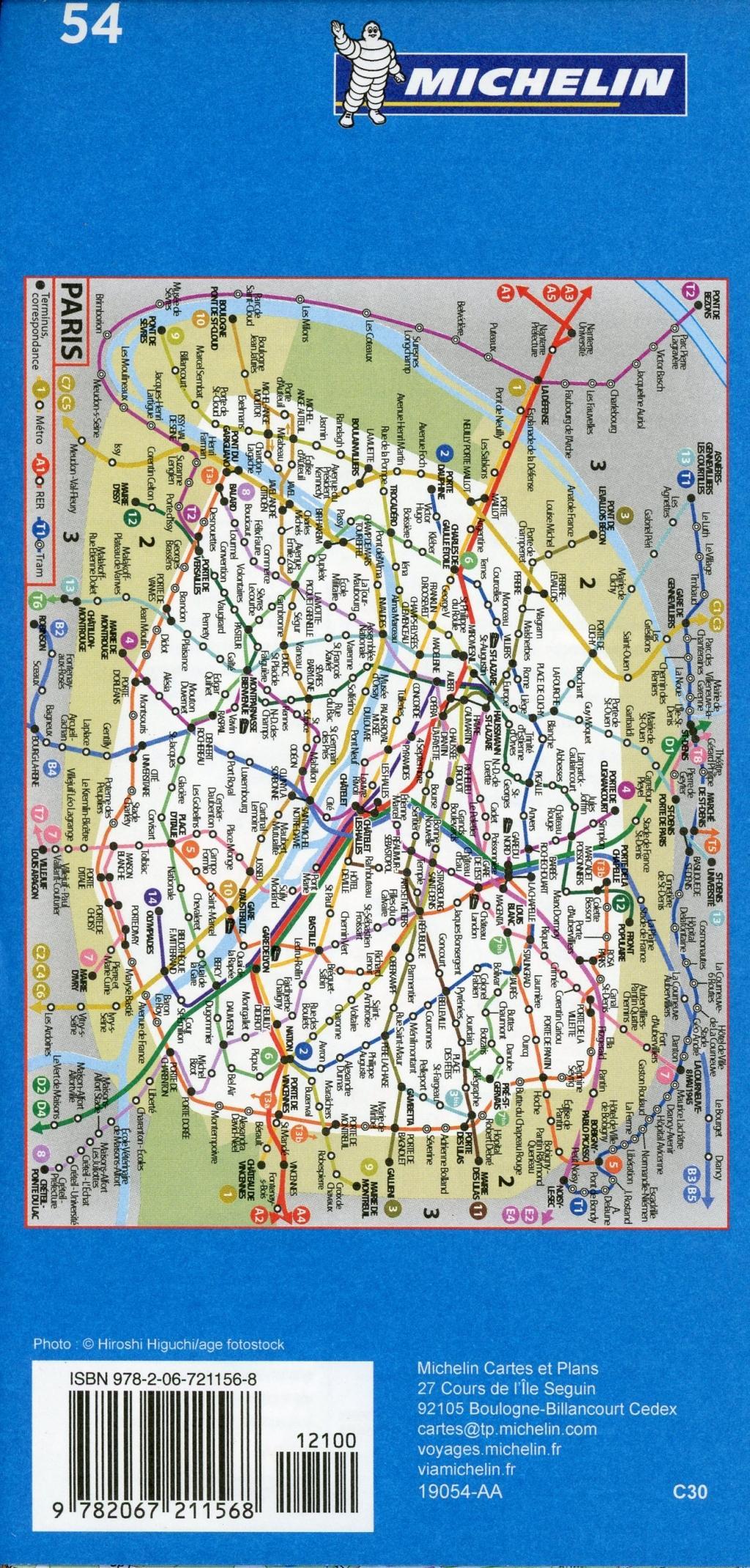 Beispielinhalt (Bild) Paris - Michelin City Plan 54