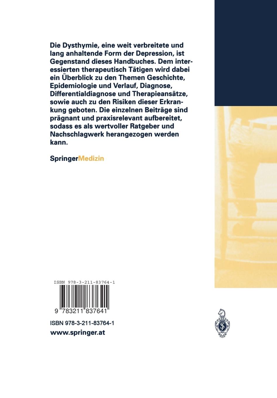 Rückseitencover Dysthymie