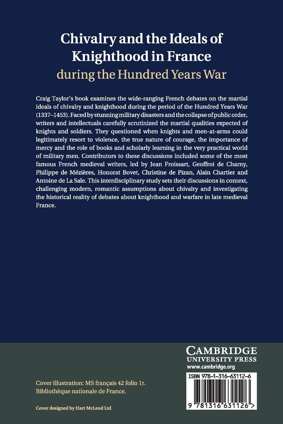 Rückseitencover Chivalry and the Ideals of Knighthood in France during the Hundred Years War