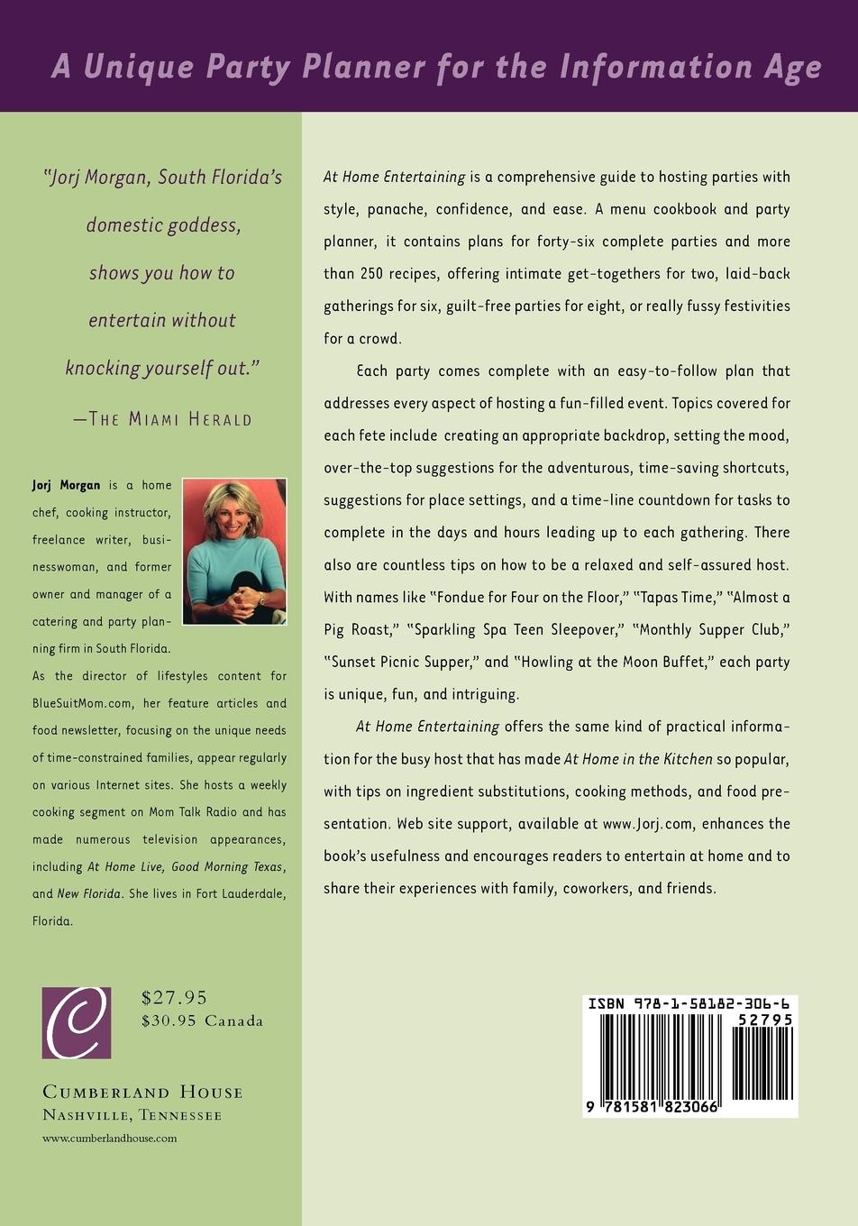 Rückseitencover At Home Entertaining