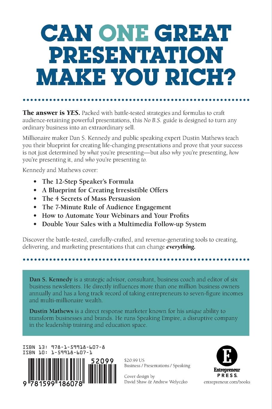 Rückseitencover No B.S. Guide to Powerful Presentations