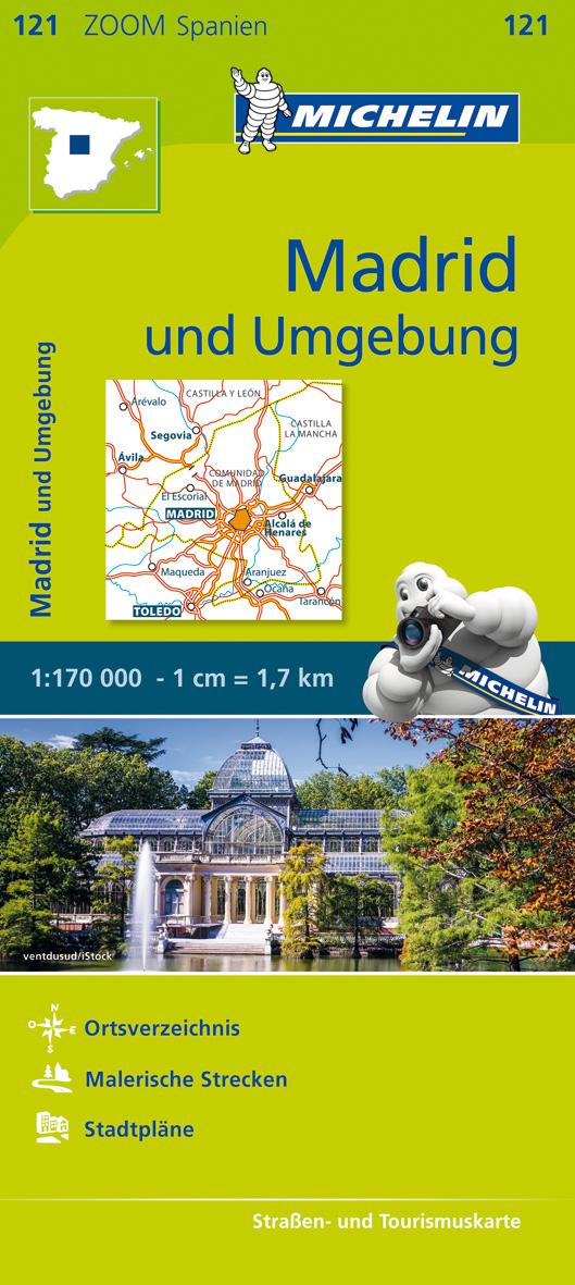Vorderes Coverbild Michelin Madrid und Umgebung 1 : 170 000