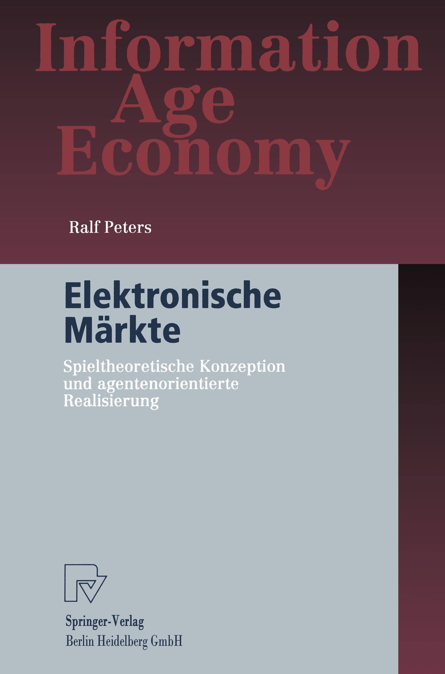Vorderes Coverbild Elektronische Märkte
