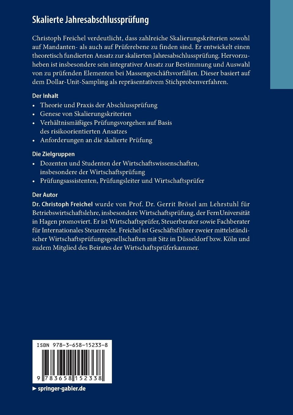 Rückseitencover Skalierte Jahresabschlussprüfung