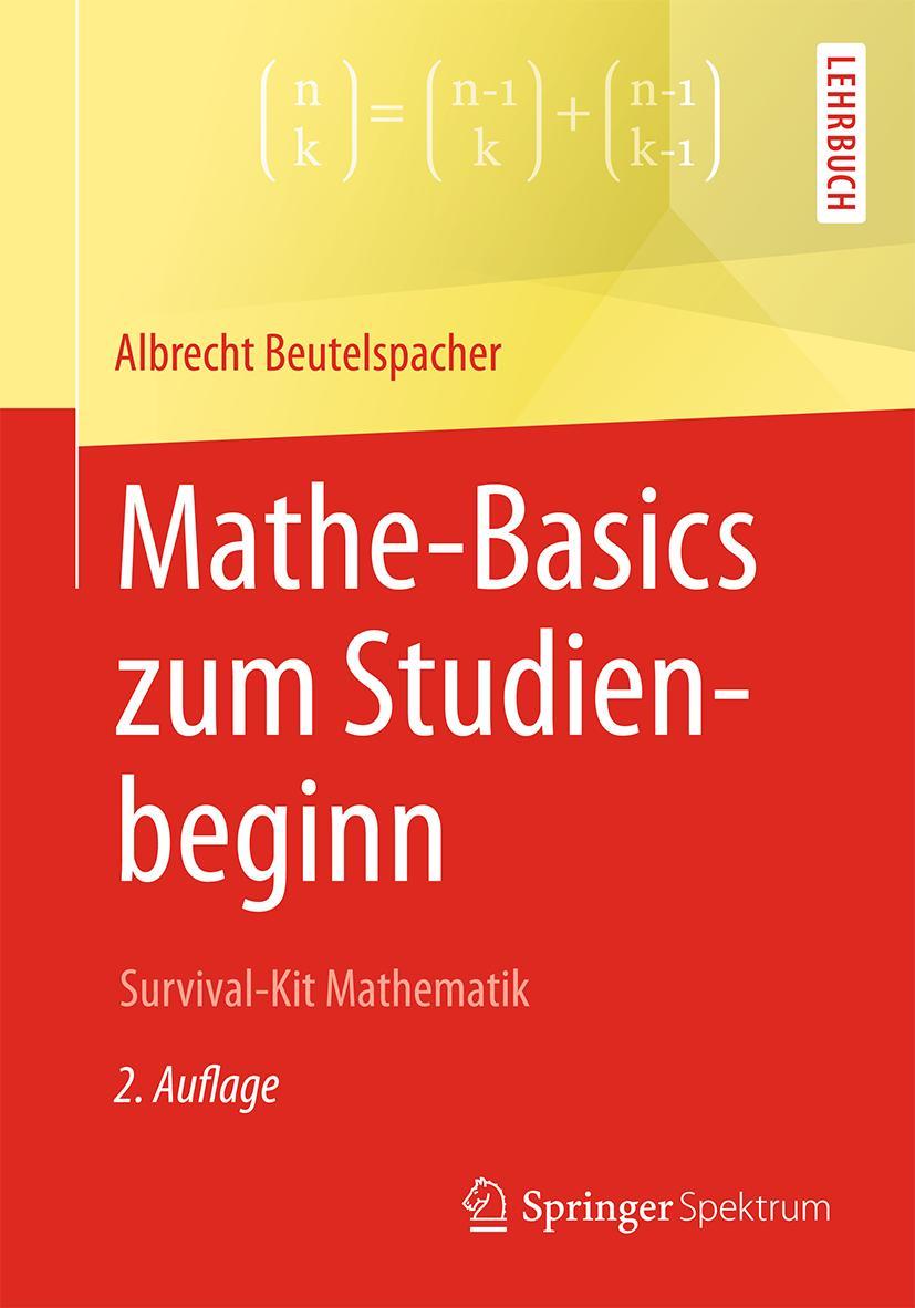 Vorderes Coverbild Mathe-Basics zum Studienbeginn