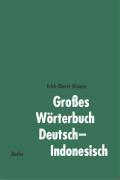 Vorderes Coverbild Großes Wörterbuch Deutsch-Indonesisch