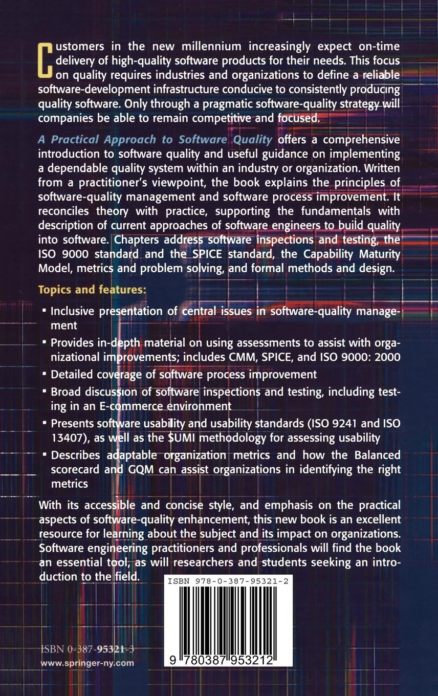 Rückseitencover A Practical Approach to Software Quality