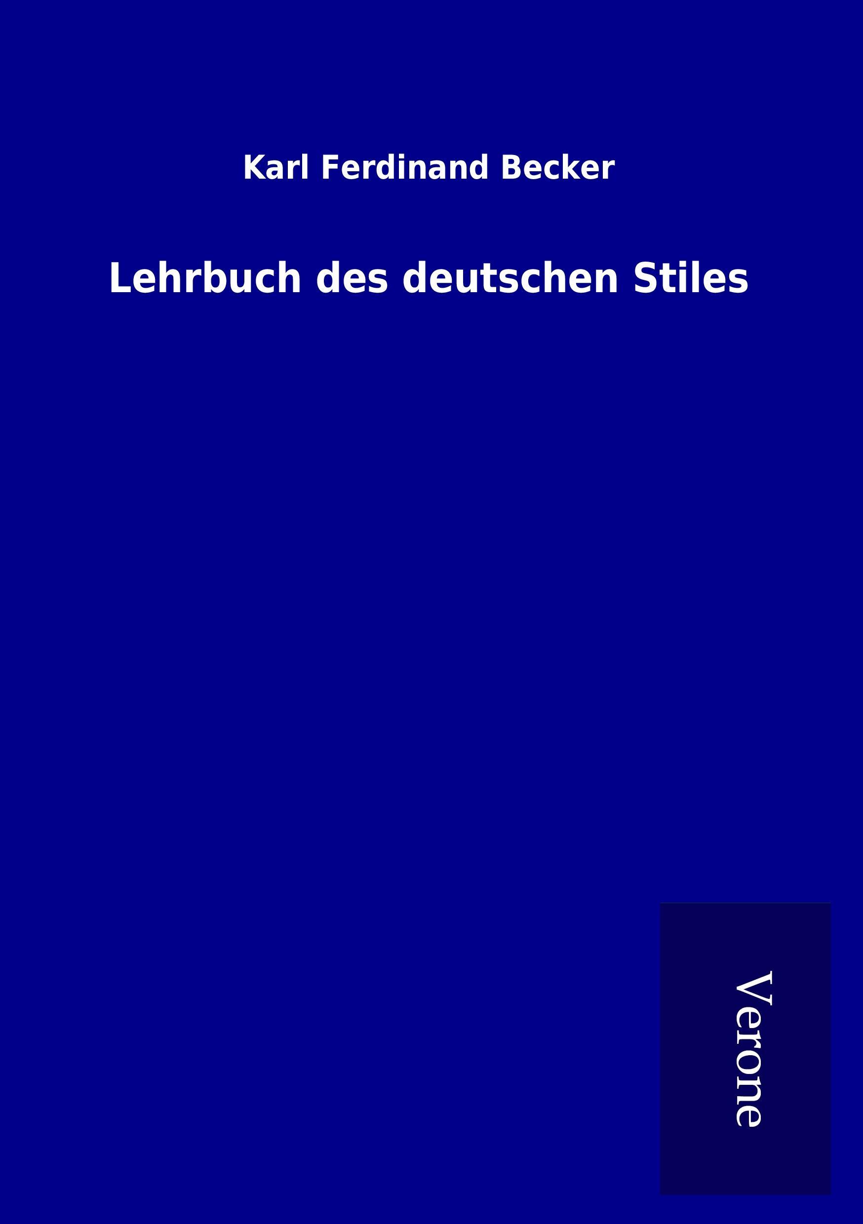 Vorderes Coverbild Lehrbuch des deutschen Stiles
