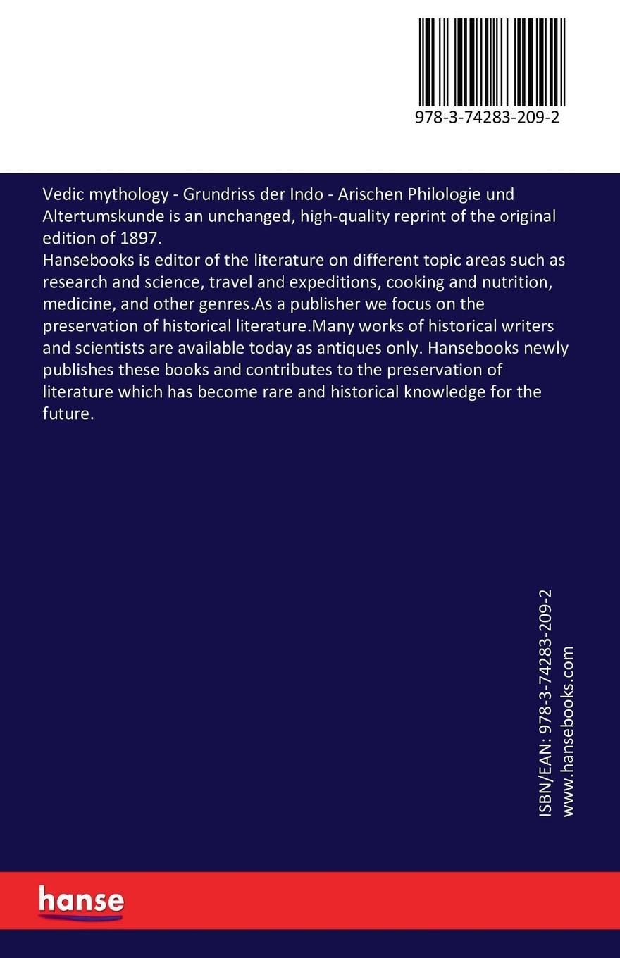 Rückseitencover Vedic mythology