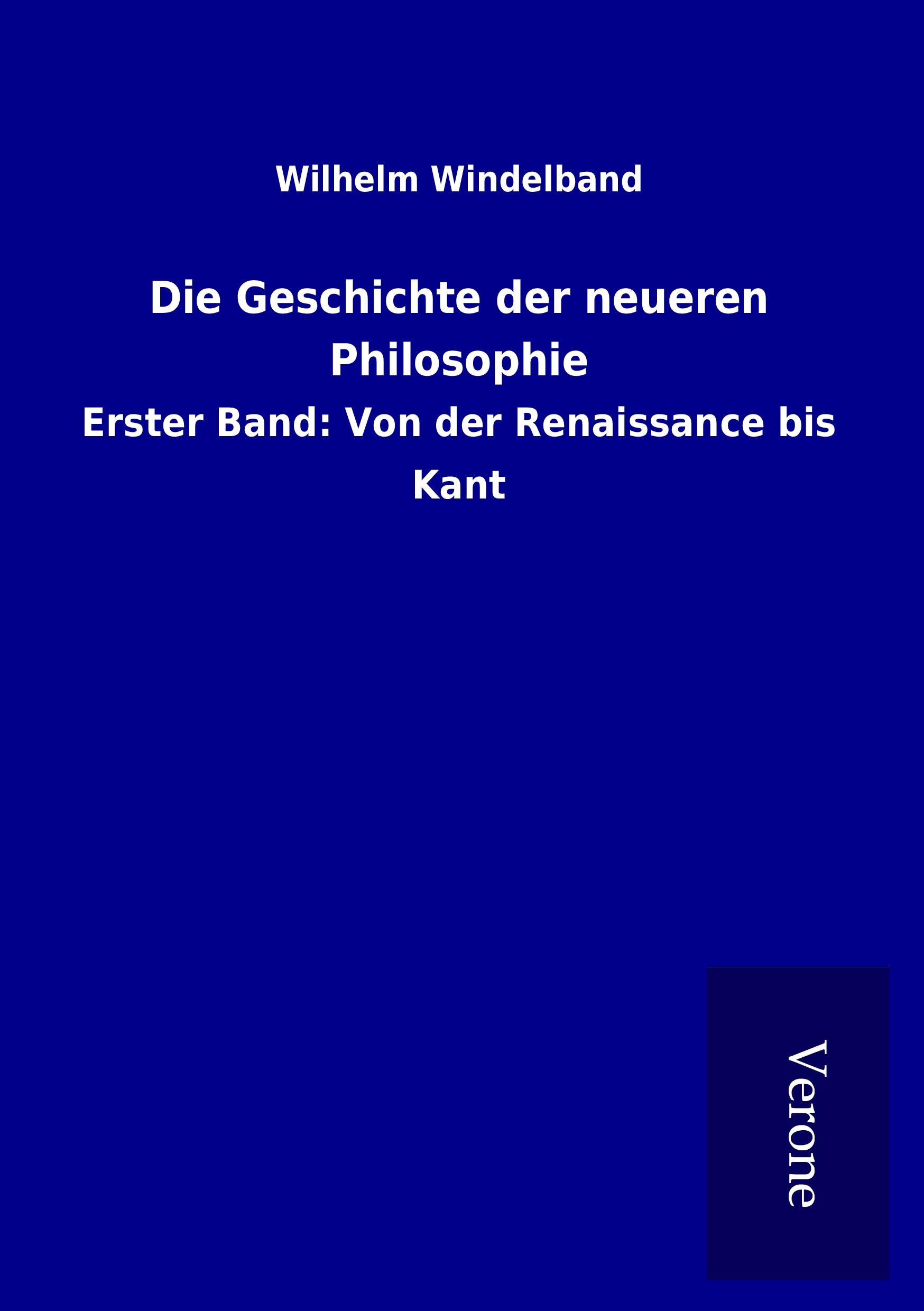 Vorderes Coverbild Die Geschichte der neueren Philosophie