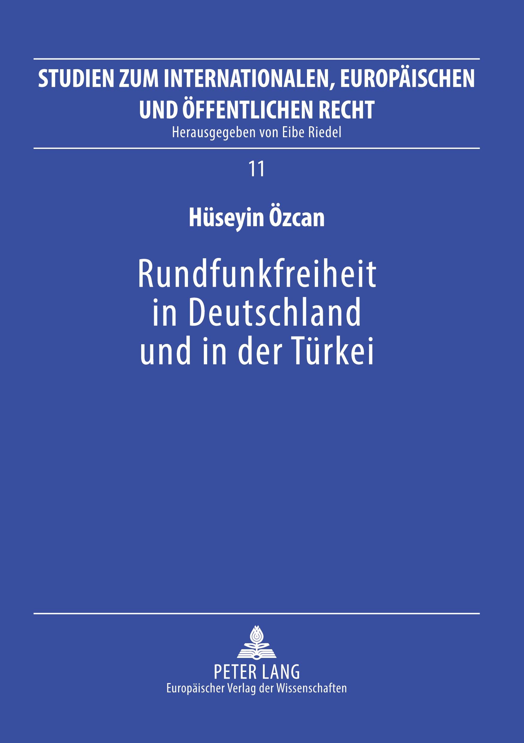 Vorderes Coverbild Rundfunkfreiheit in Deutschland und in der Türkei