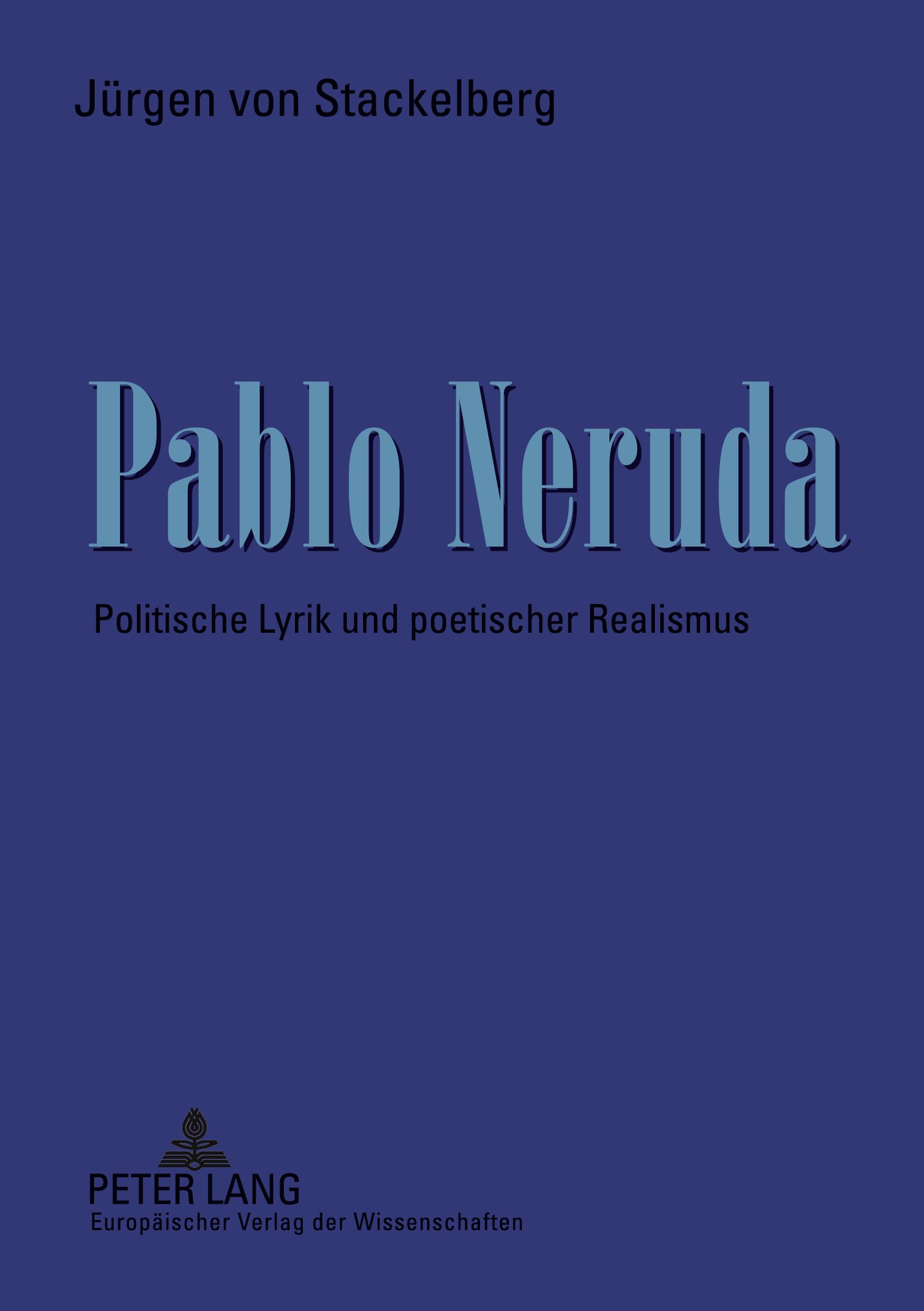 Vorderes Coverbild Pablo Neruda