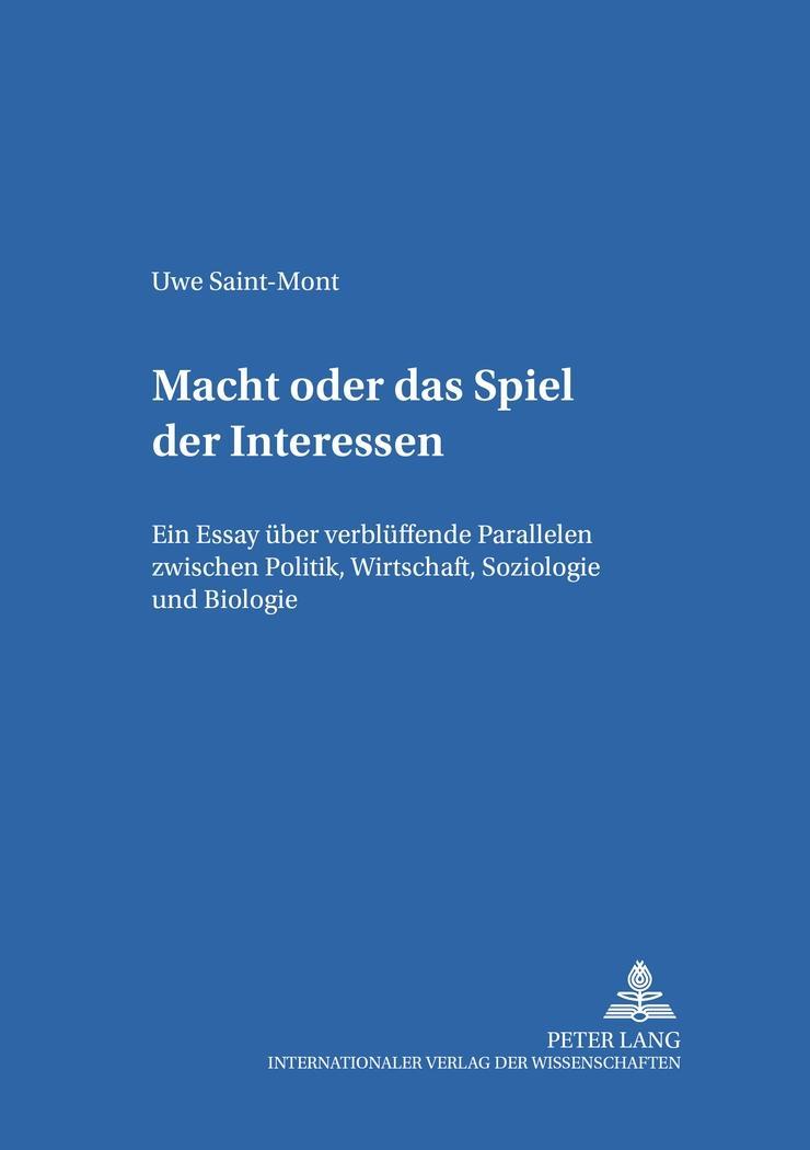Vorderes Coverbild Das Spiel der Interessen