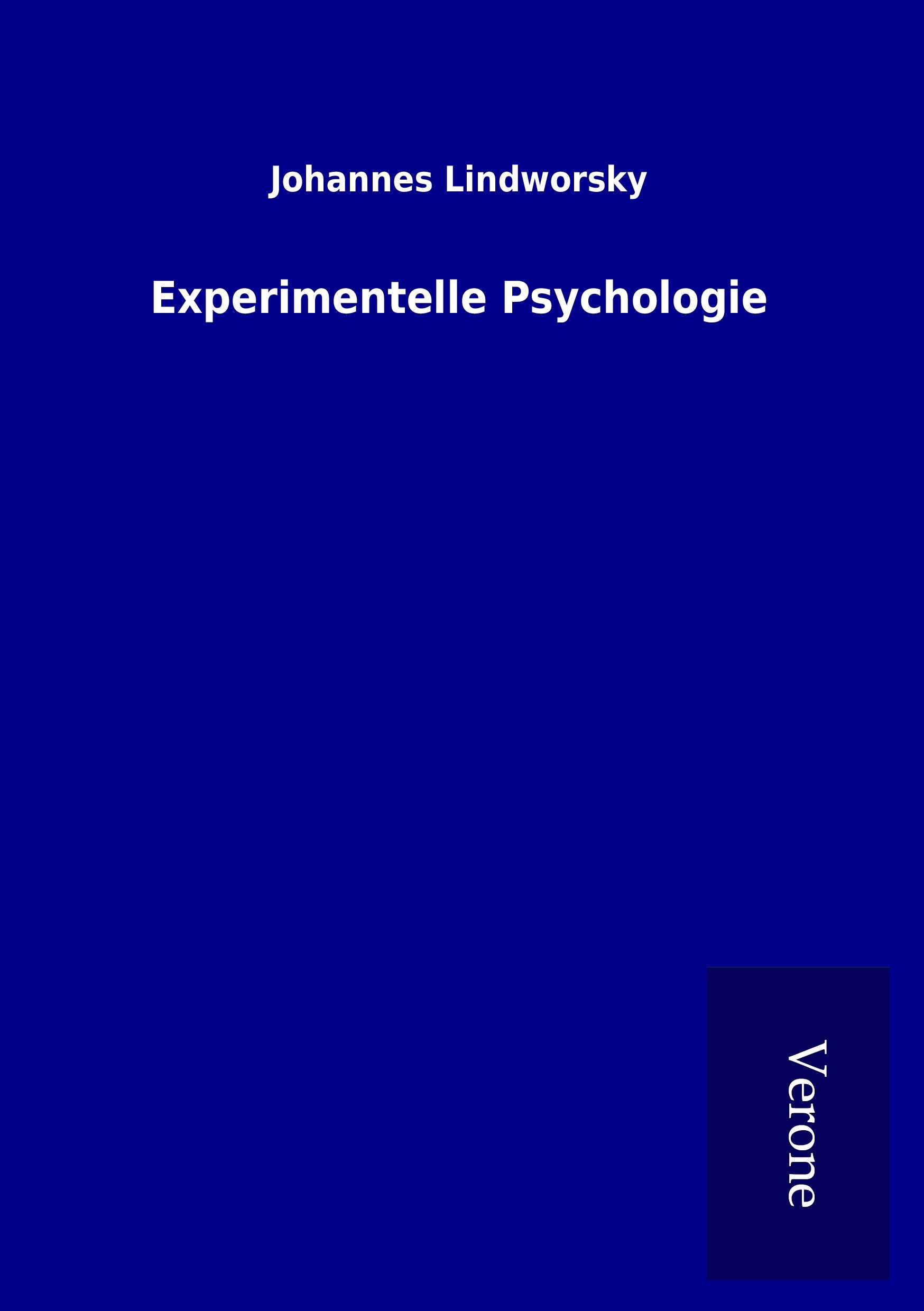 Vorderes Coverbild Experimentelle Psychologie