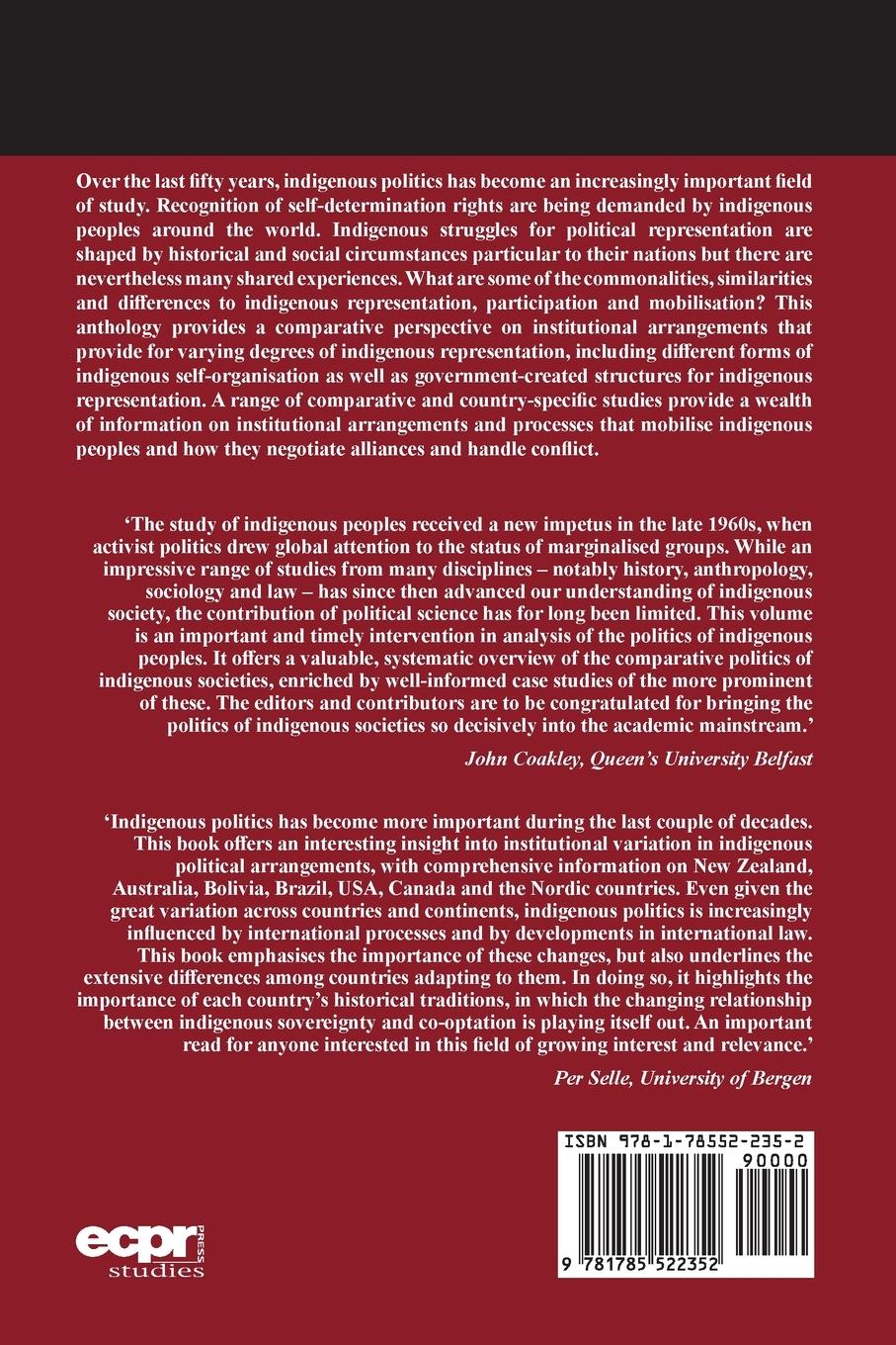 Rückseitencover Indigenous Politics