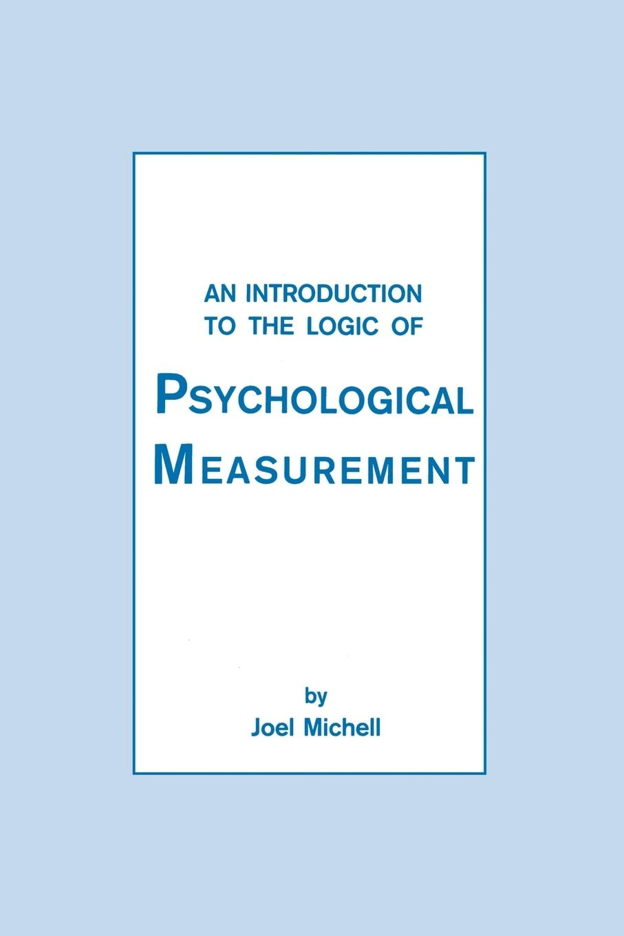 Vorderes Coverbild An Introduction To the Logic of Psychological Measurement