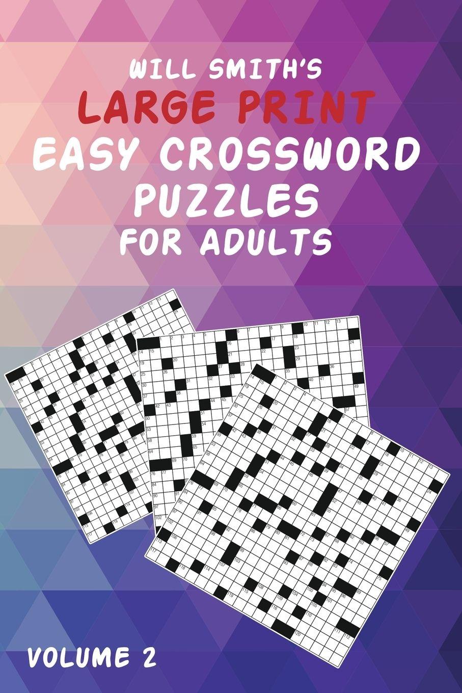 Vorderes Coverbild Will Smith Large Print Easy Crossword Puzzles For Adults- Volume 2