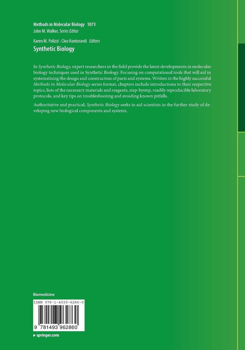 Rückseitencover Synthetic Biology