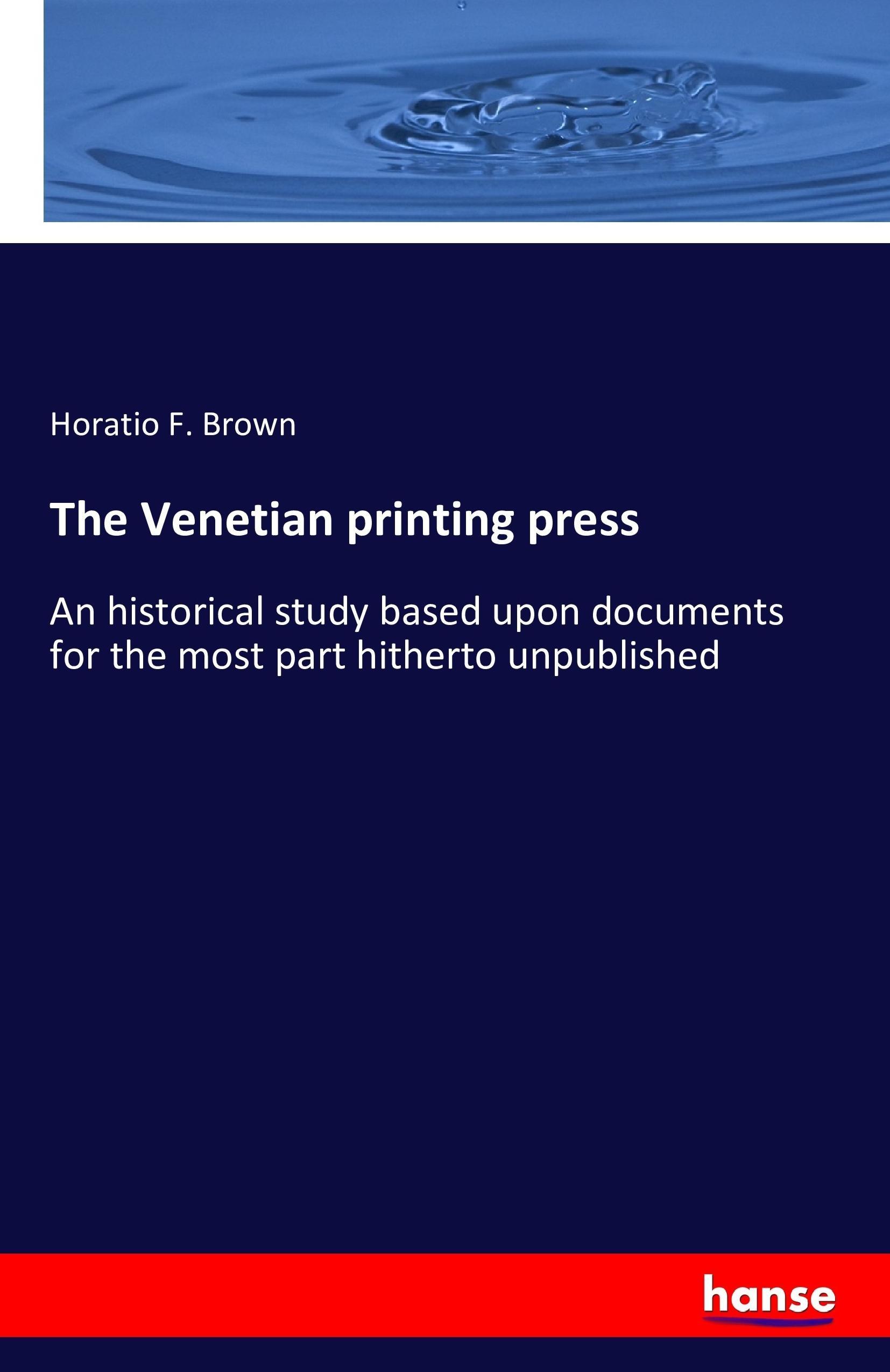 Vorderes Coverbild The Venetian printing press