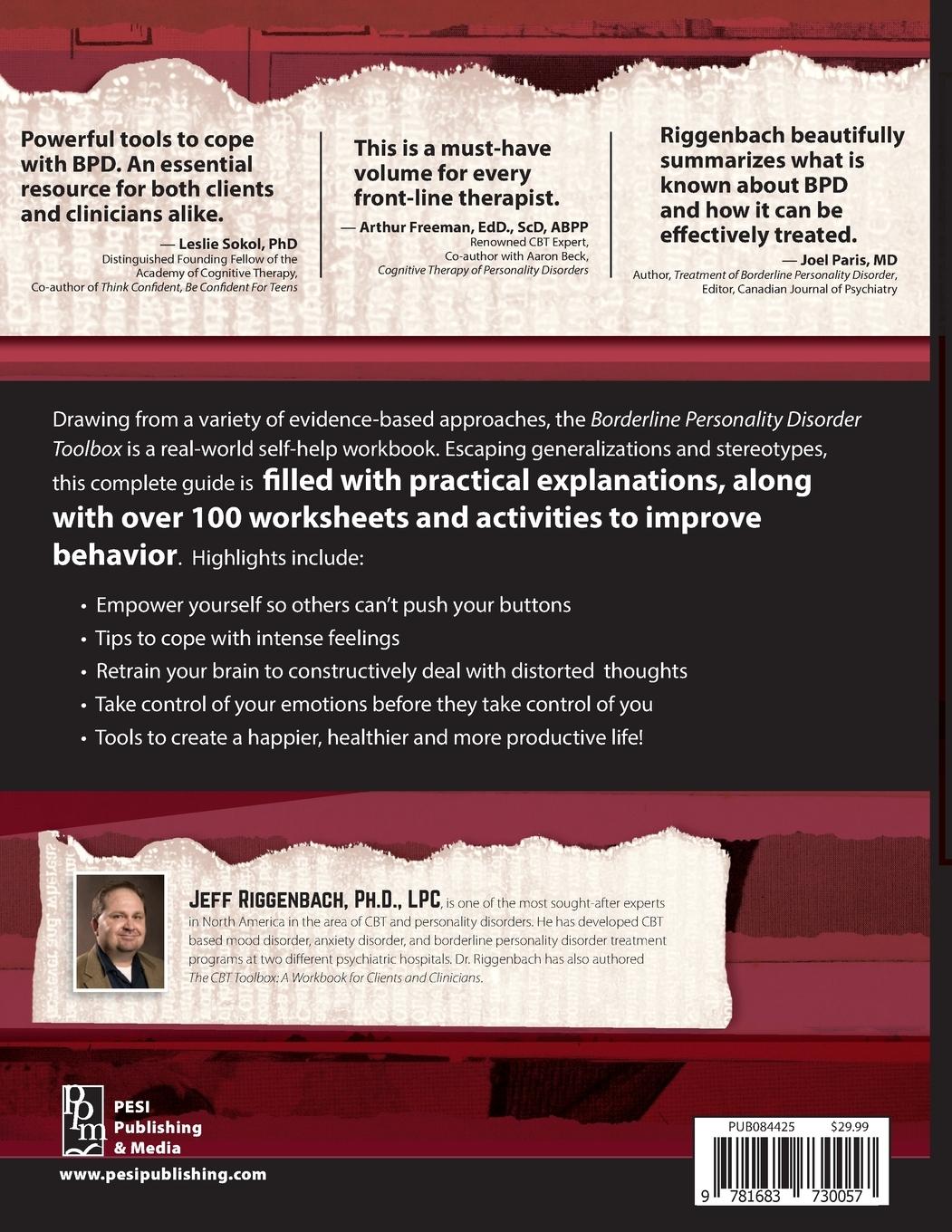 Rückseitencover Borderline Personality Disorder Toolbox