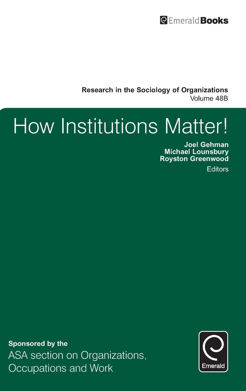 Vorderes Coverbild How Institutions Matter!