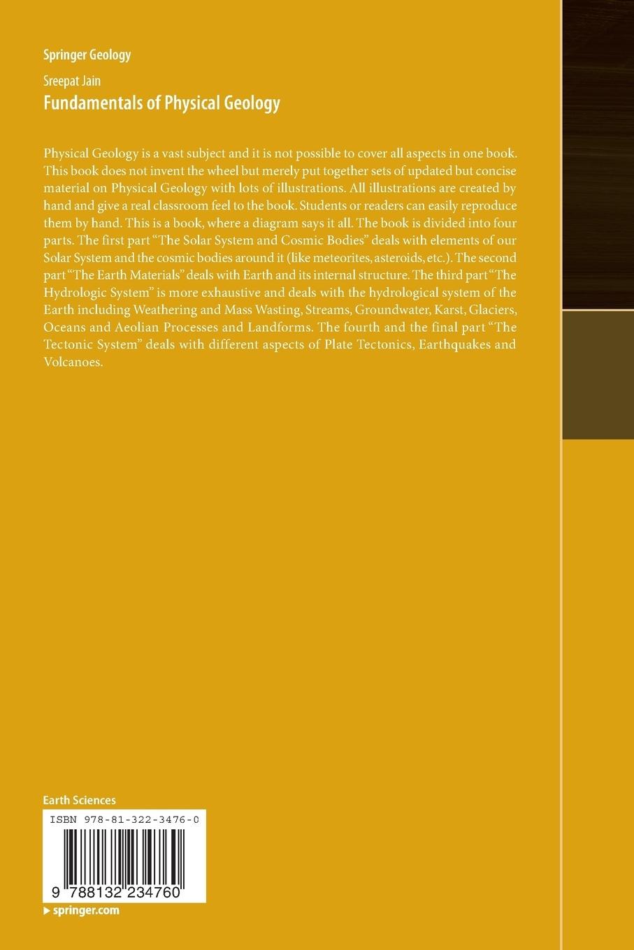 Rückseitencover Fundamentals of Physical Geology