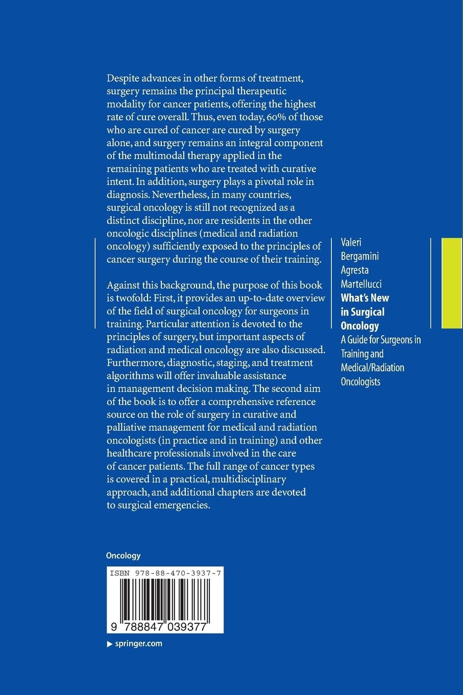 Rückseitencover What's New in Surgical Oncology