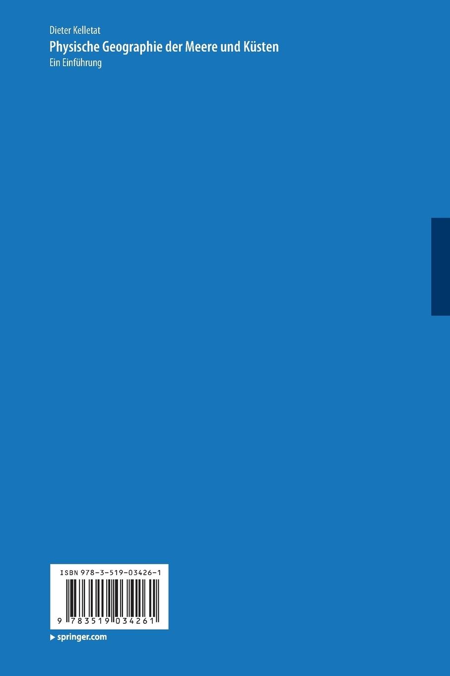 Rückseitencover Physische Geographie der Meere und Küsten