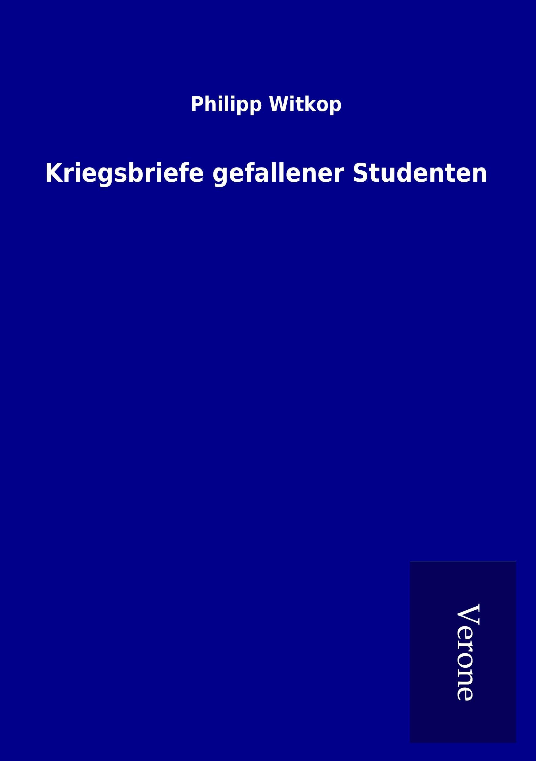 Vorderes Coverbild Kriegsbriefe gefallener Studenten
