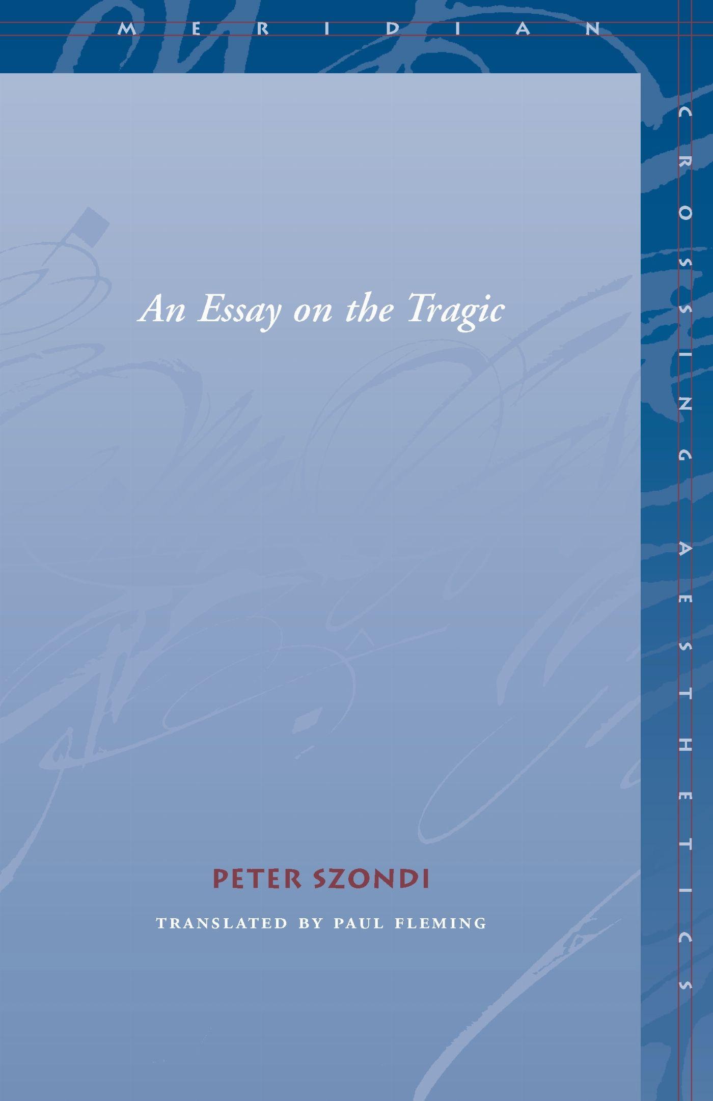 Vorderes Coverbild Essay on the Tragic