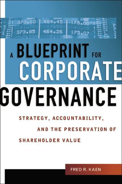 Vorderes Coverbild A Blueprint for Corporate Governance