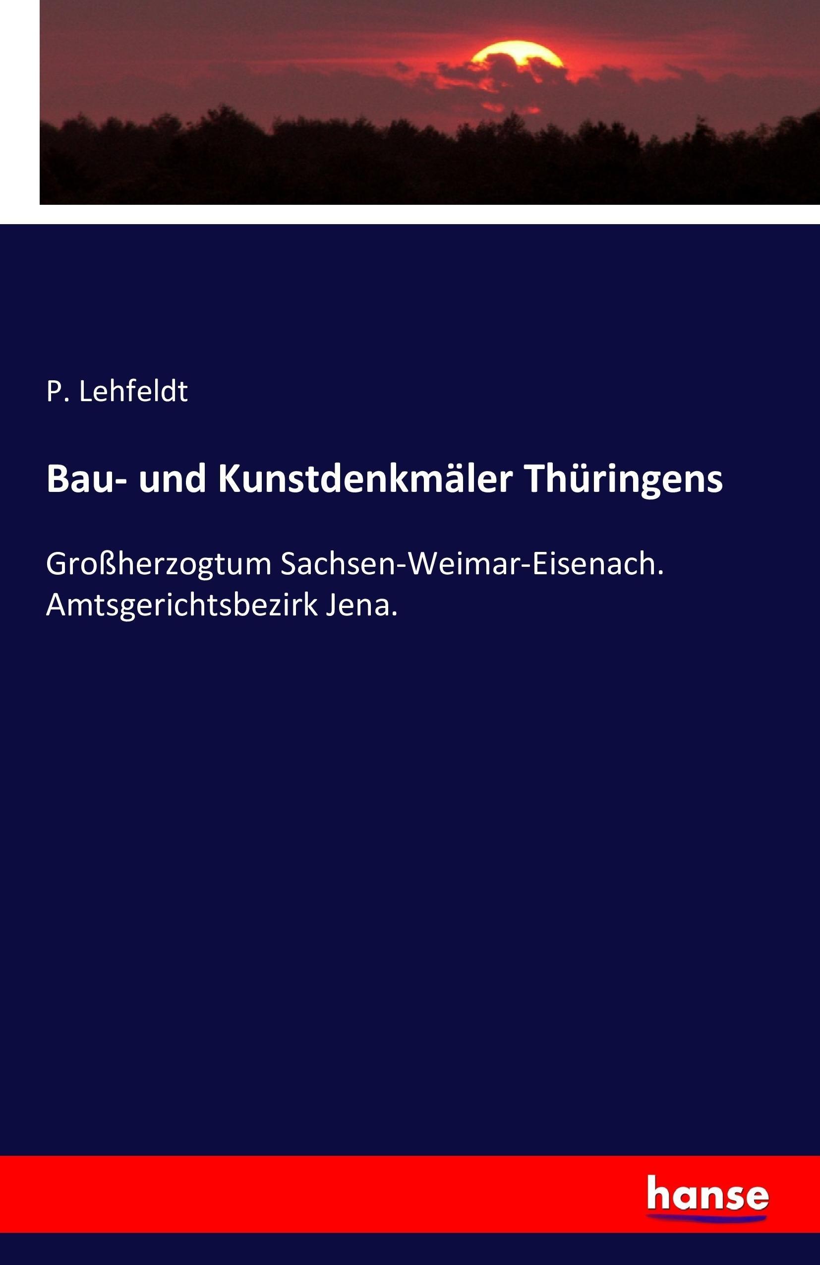 Vorderes Coverbild Bau- und Kunstdenkmäler Thüringens