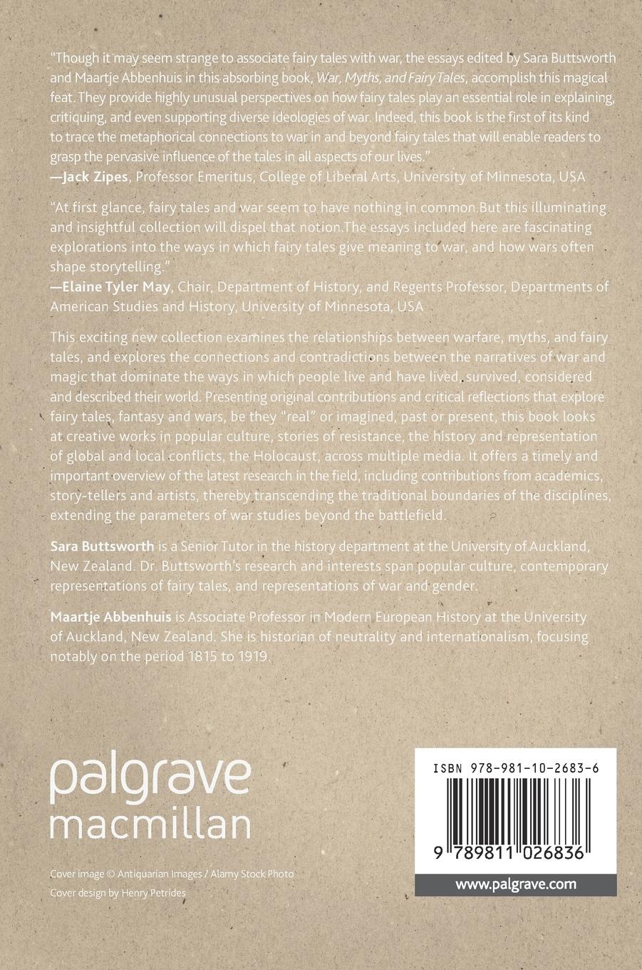 Rückseitencover War, Myths, and Fairy Tales