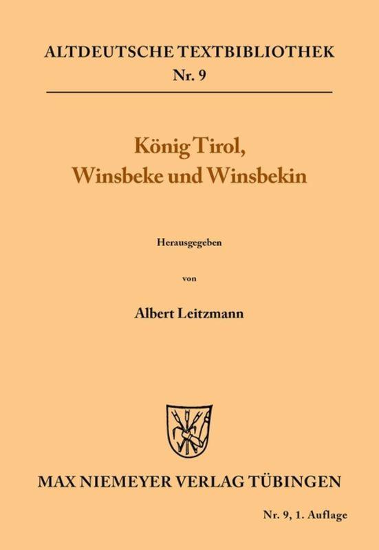 Vorderes Coverbild König Tirol, Winsbeke und Winsbekin