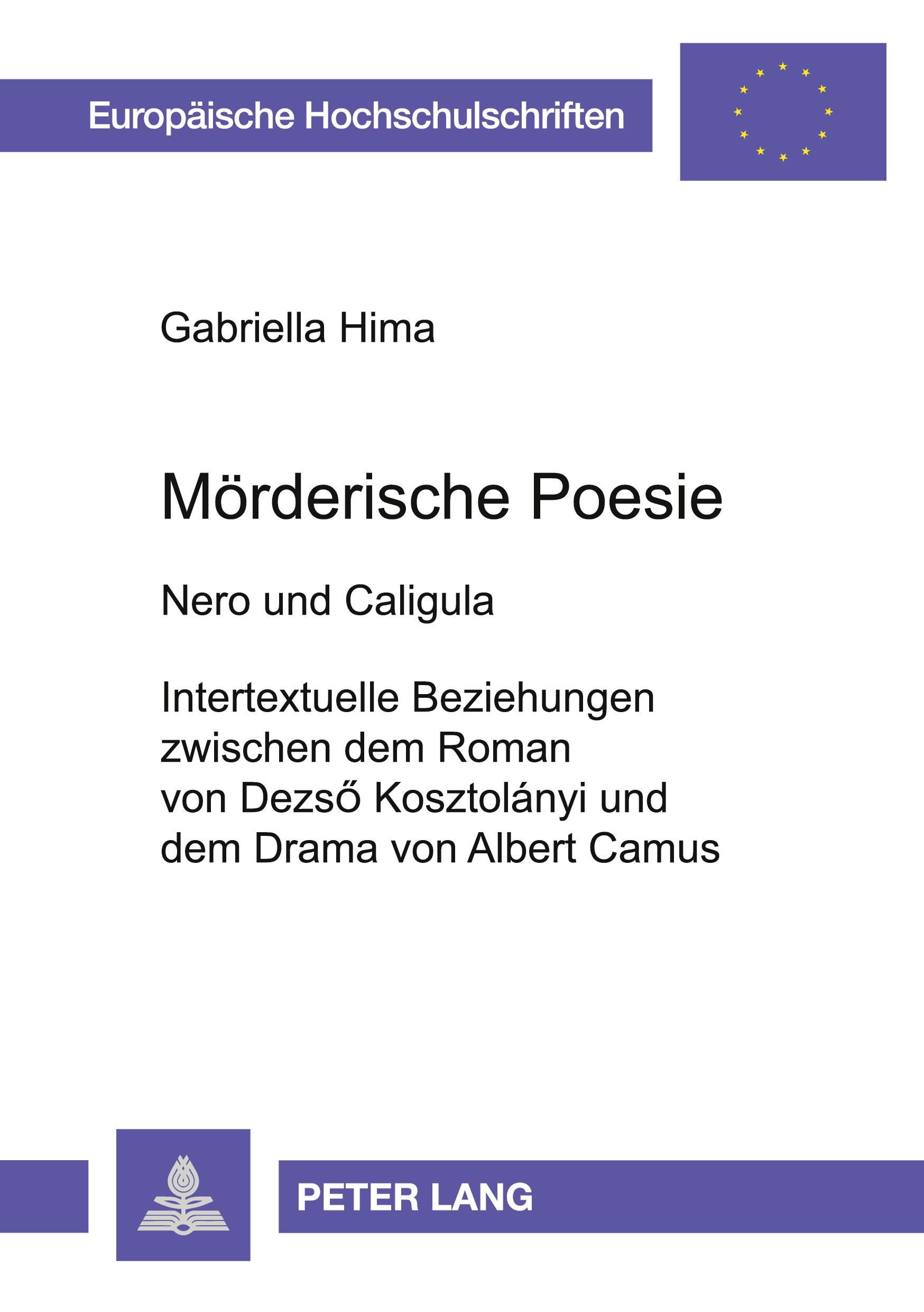 Vorderes Coverbild Mörderische Poesie